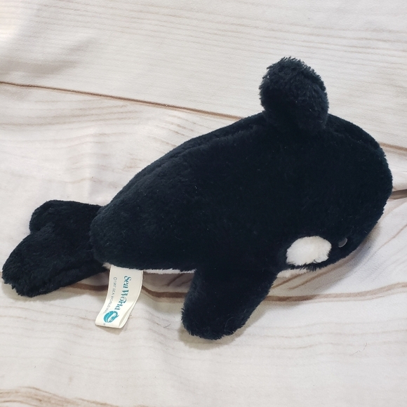 SeaWorld Shamu Orca Killer Whale Plush Stuffed Toy Vintage 10 Inch 1987 - Picture 6 of 10
